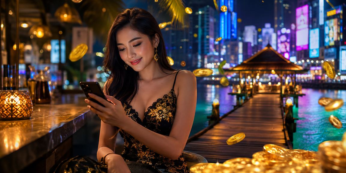 Pengguna menikmati permainan kasino mudah alih di Kuala Lumpur